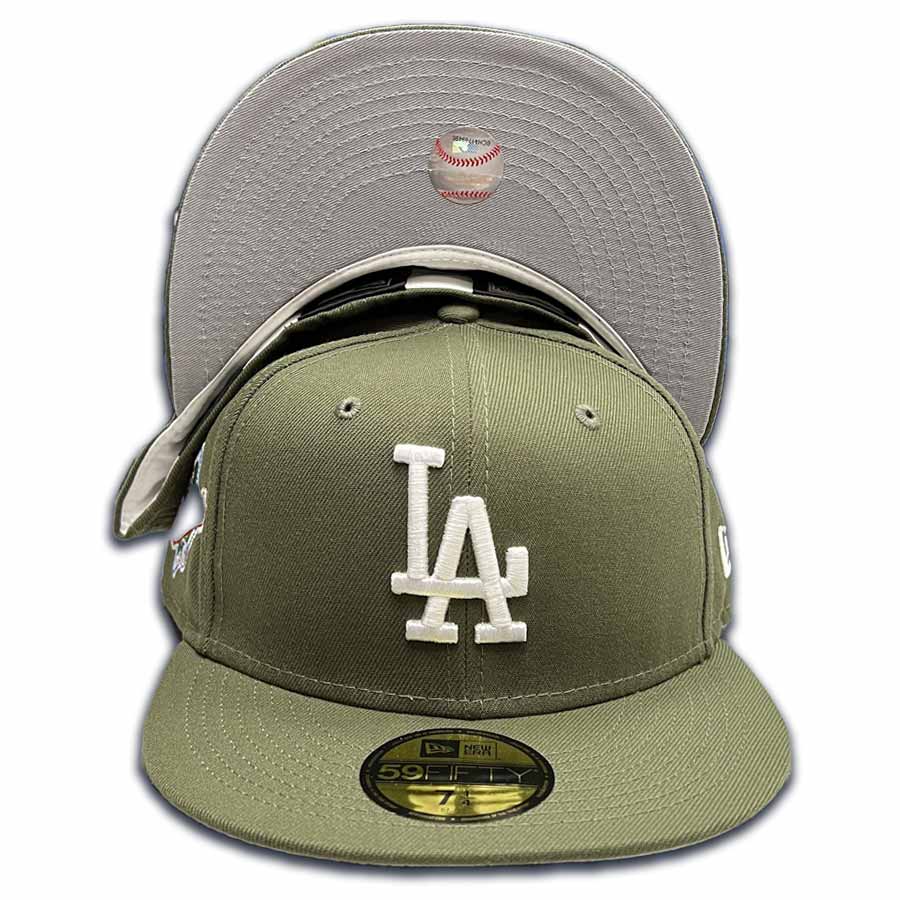 帽子 NEW ERA 59FIFTY LA DODGERS OLIVE 7 3/8 Los Angeles Dodgers Olive Green 59FIFTY Fitted Hat – New Era Cap