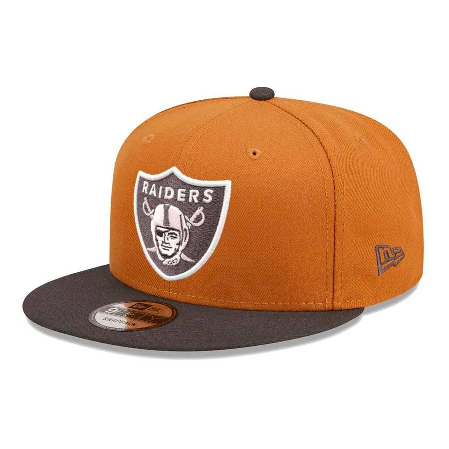 Las Vegas Raiders Tan Graphite Two Tone Color Pack 9FIFTY Snapback Hat