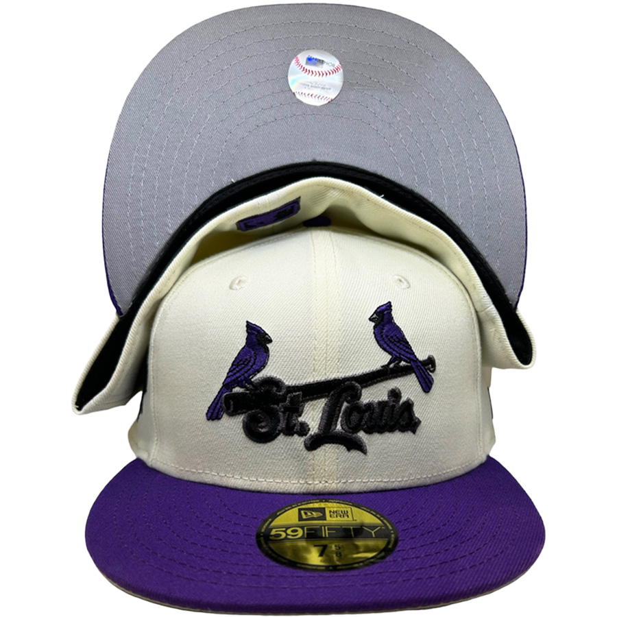 St. Louis Cardinals Chrome Two Tone 125th Patch Gray UV 59FIFTY Fitted Hat