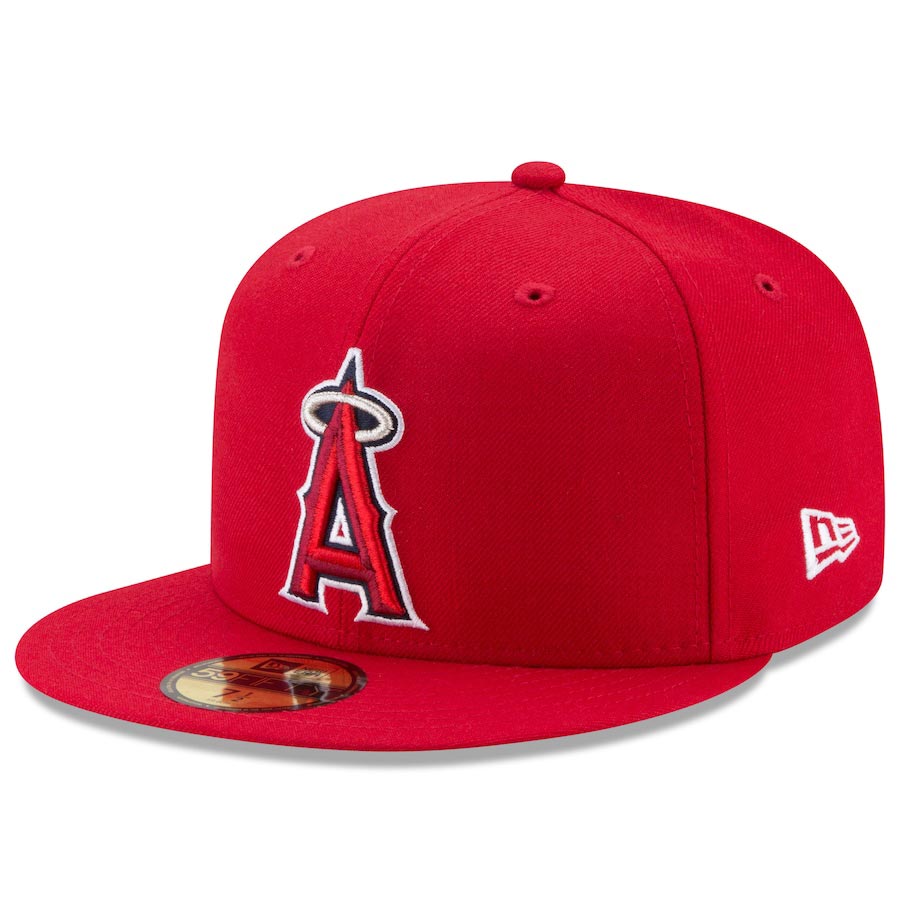 Los Angeles Angels Red Game On-Field New Era 59Fifty Fitted Hat