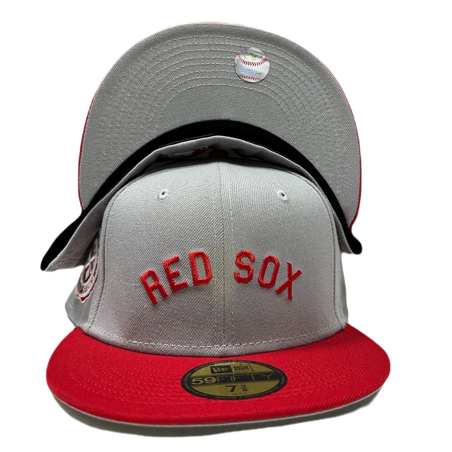 Boston Red Sox Gray Two Tone 1915 World Series Patch UV 59FIFTY Fitted Hat