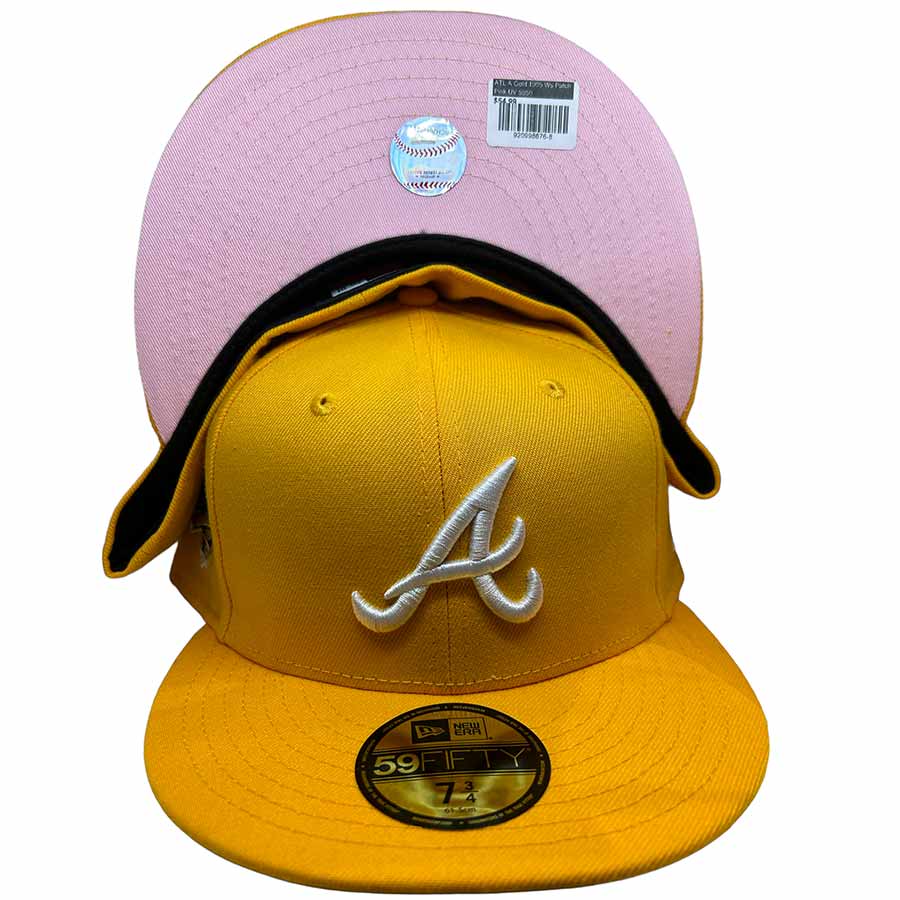 Atlanta Braves Yellow 1995 World Series Patch Pink UV  display picture 1