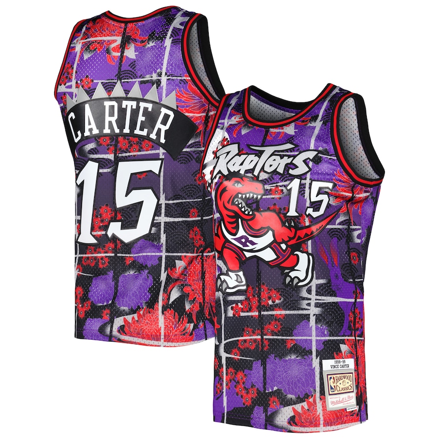 thumbnail image 2 of Vince Carter 1999-2000 Purple Hardwood Classics Swingman Jersey 2 of 6