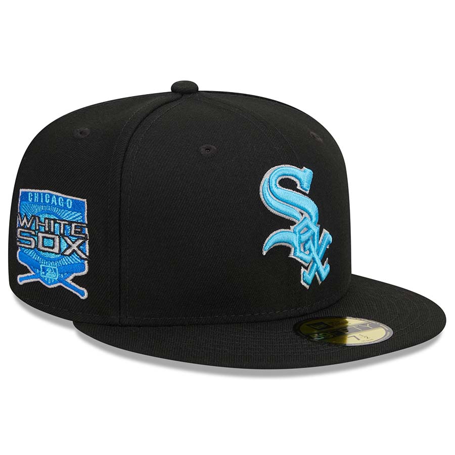 Chicago White Sox Fathers Day 2023 On Field Teal Blue UV New Era 59FIFTY Fitted Hat