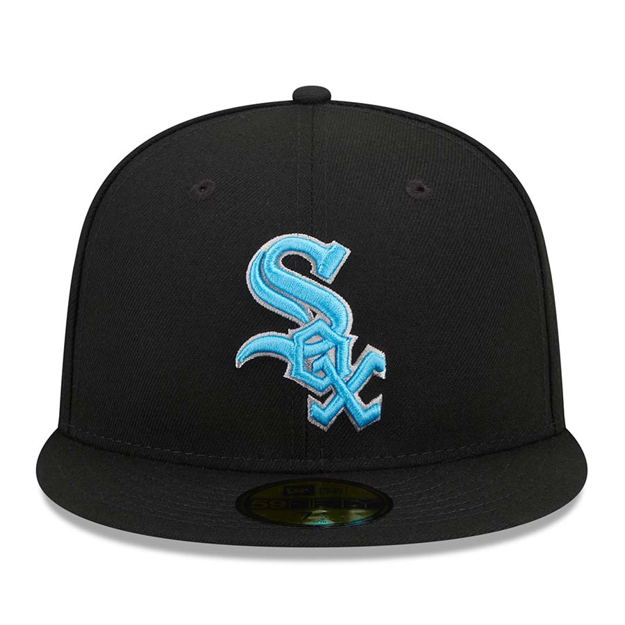 Chicago White Sox Fathers Day 2023 On Field Teal Blue UV New Era 59FIFTY Fitted Hat