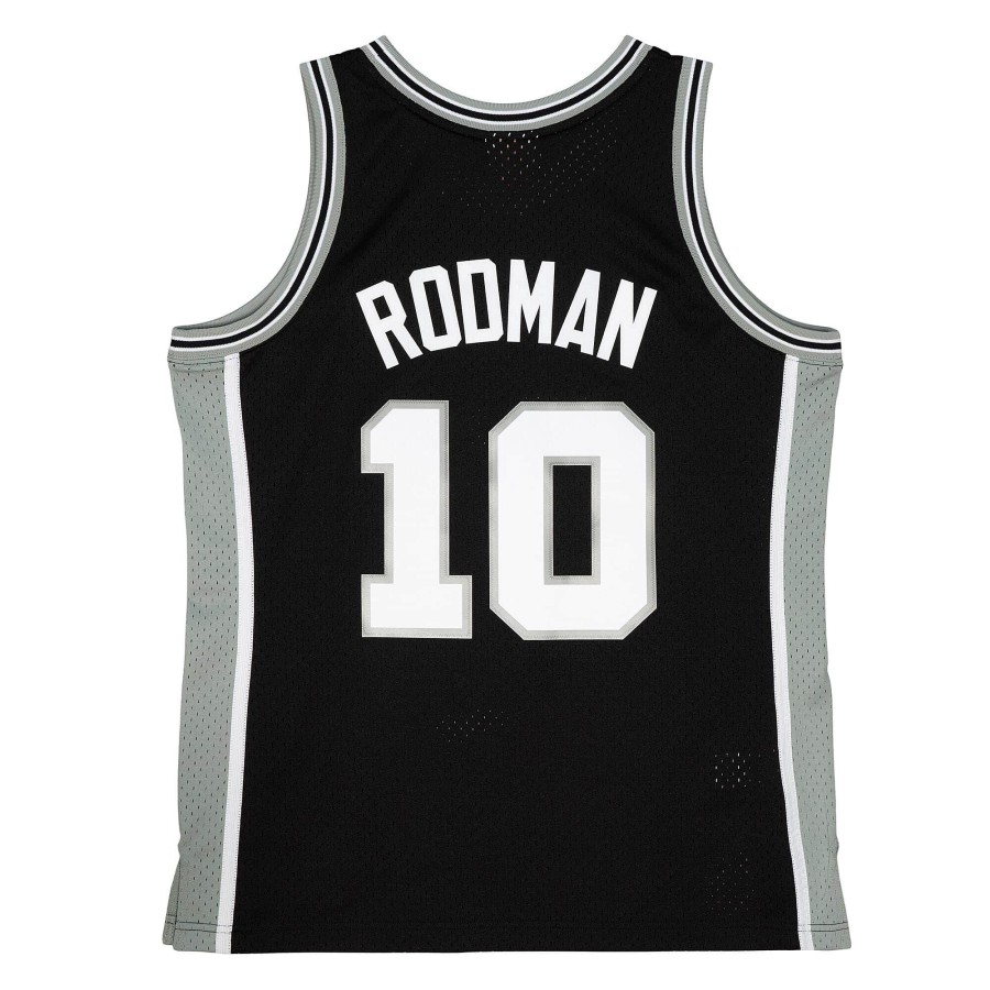 San Antonio Spurs Dennis Rodman Mitchell & Ness Black 1993-94 Hardwood Classics Swingman Jersey