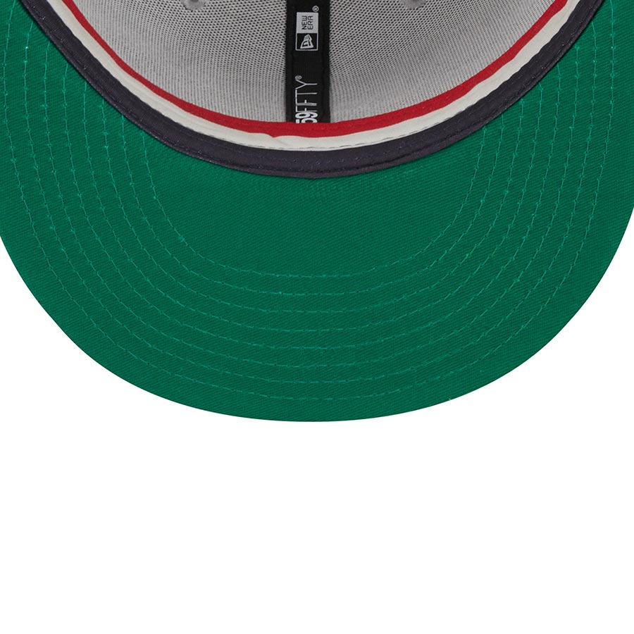 St. Louis Cardinals Gray Two Tone Retro Script Green UV 59FIFTY Fitted Hat