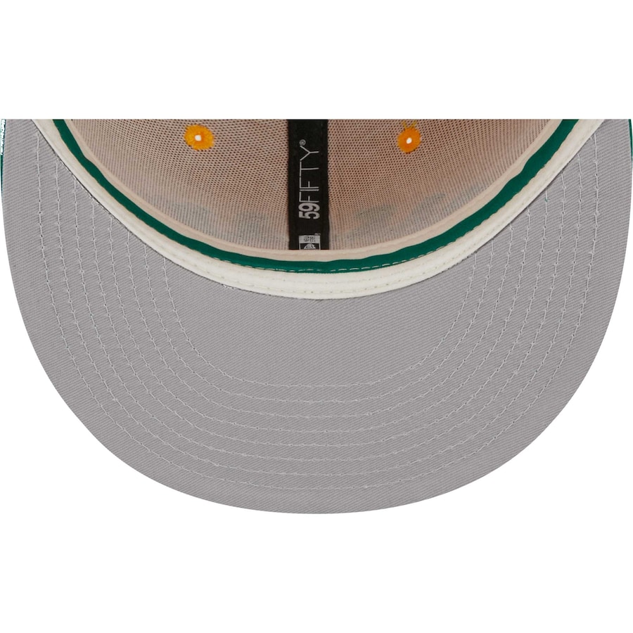 Oakland Athletics Two Tone Retro Script Gray UV 59FIFTY Fitted Hat