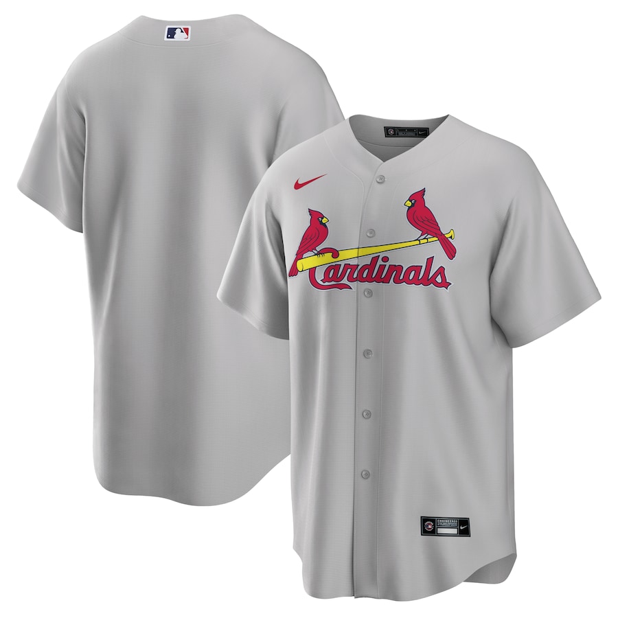 St. Louis Cardinals Nike Gray Road Blank Jersey