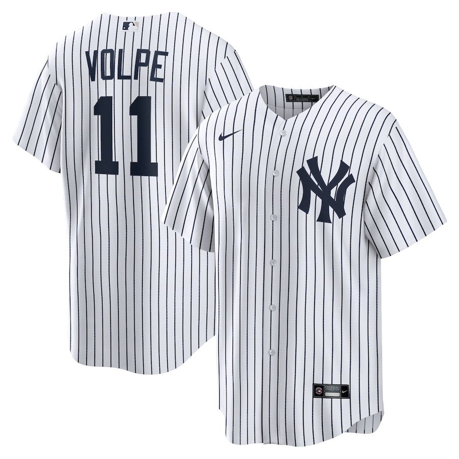 New York Yankees Anthony Volpe Nike White Home Jersey