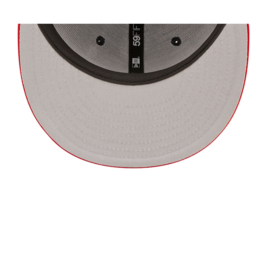 Atlanta Braves Letterman Collection Gray UV 59FIFTY Fitted Hat