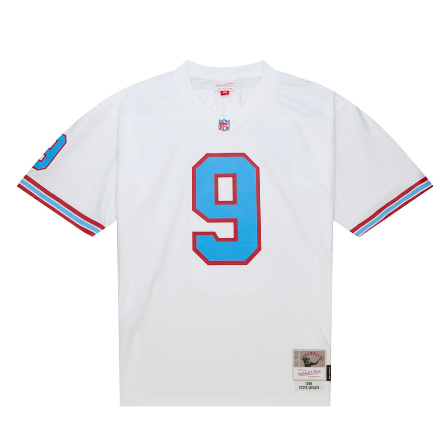 Tennessee Oilers Steve Mcnair 1998 Mitchell & Ness White