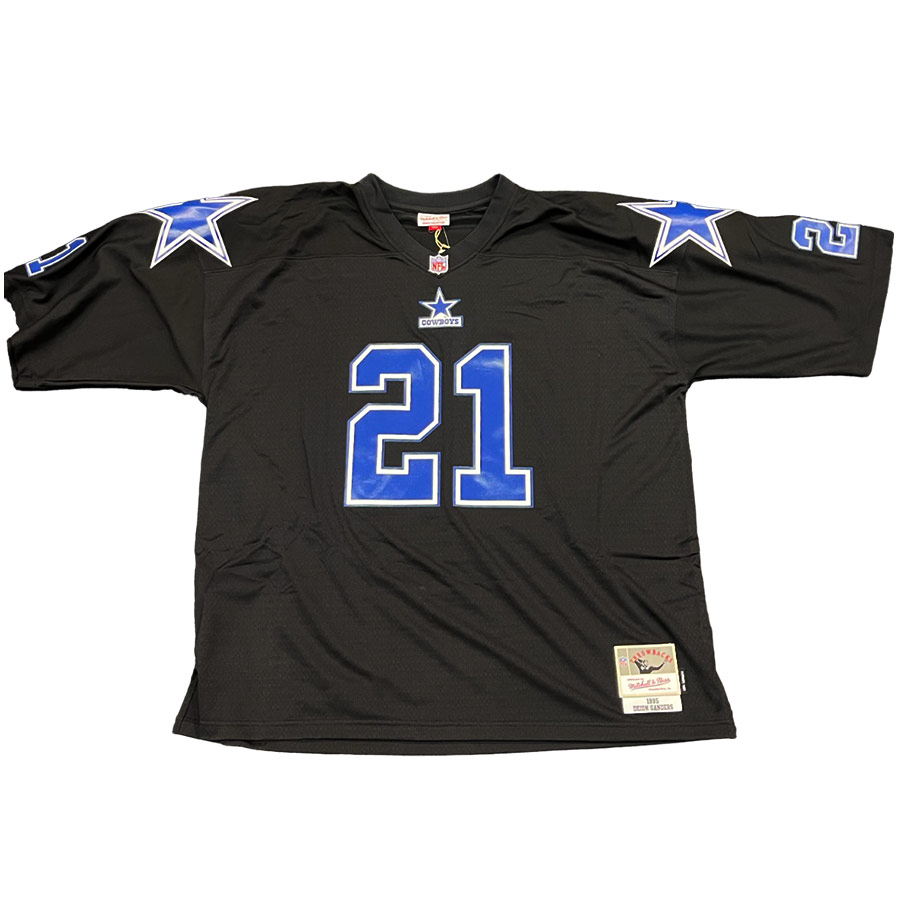 DEION SANDERS Atlanta FALCONS Red MITCHELL & NESS Throwback
