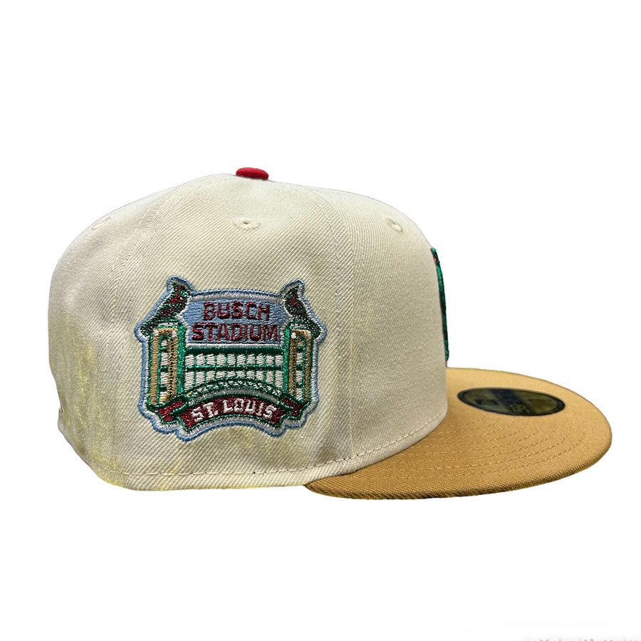 St. Louis Cardinals Chrome Two Tone Busch Stadium Patch Green UV New Era 59FIFTY Fitted Hat