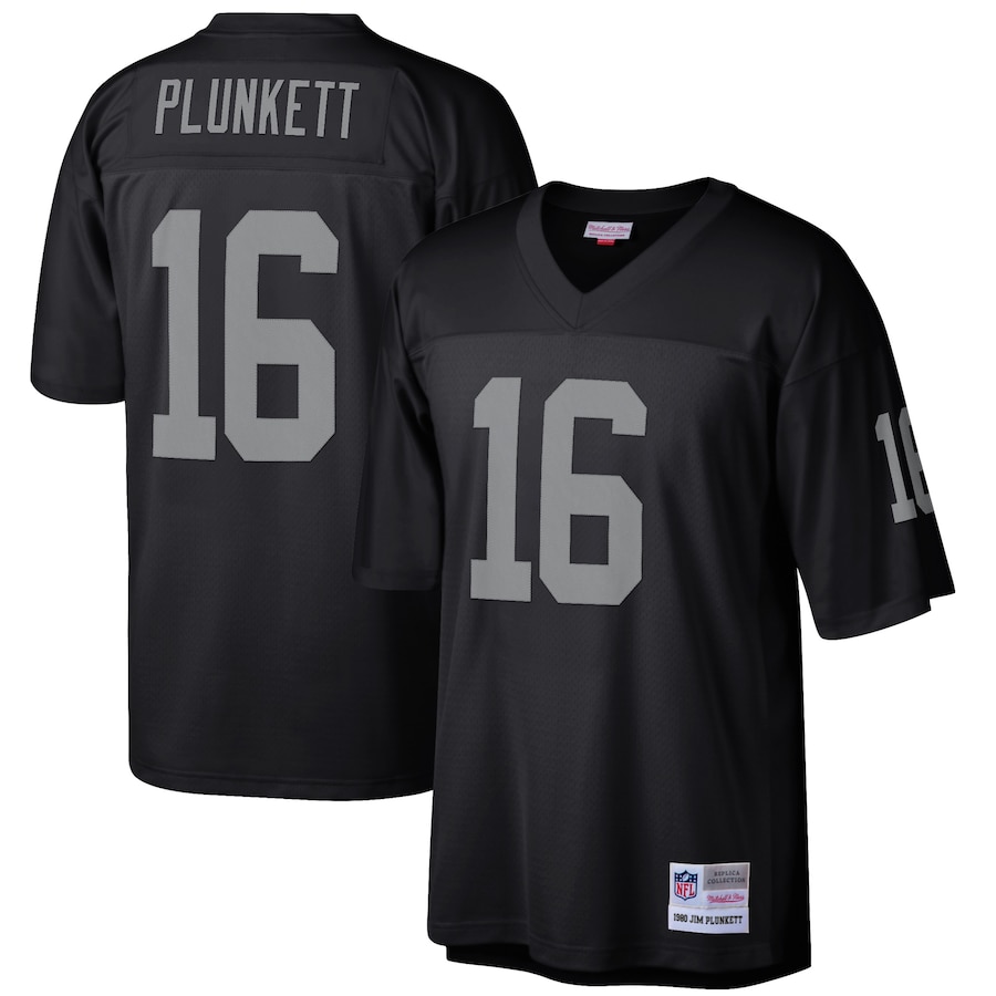 Oakland Raiders Jim Plunkett 1980 Mitchell & Ness Black Legacy