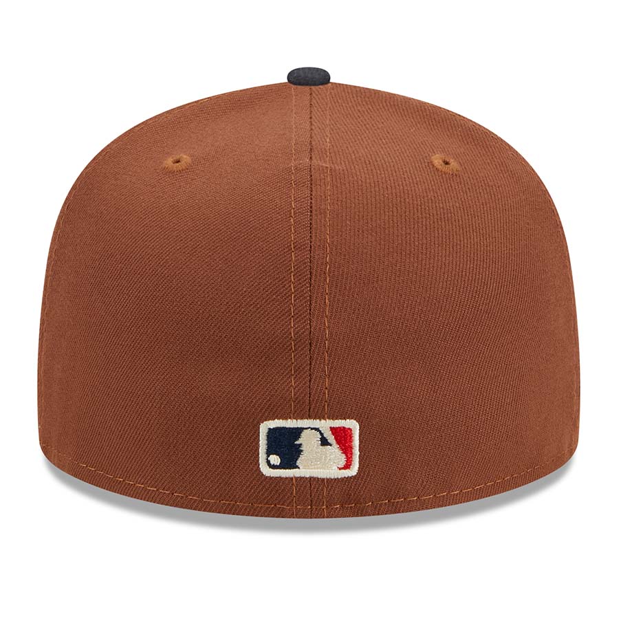 Atlanta Braves Brown Harvest 40th Aniv Patch Gray UV 59FIFTY Fitted Hat