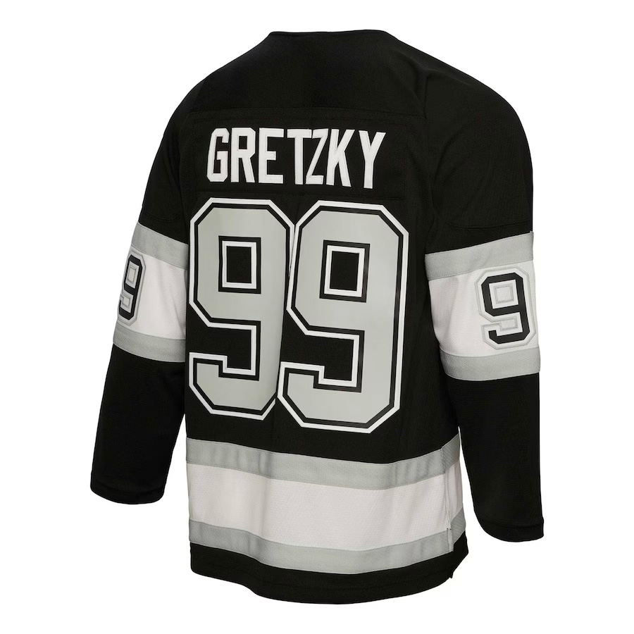 Los Angeles Kings Wayne Gretzky Mitchell & Ness Black Captain Patch Jersey