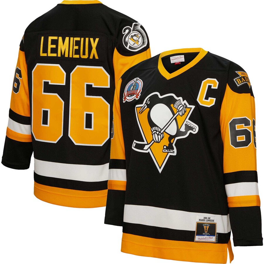 Pittsburgh Penguins Mario Lemieux Mitchell & Ness Black Captain