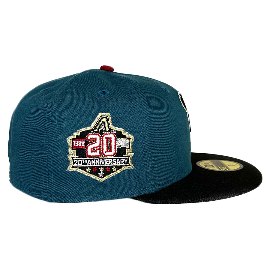 Arizona Diamondbacks Green Two Tone 20th Anniversary Patch Gray UV New Era 59FIFTY Fitted Hat