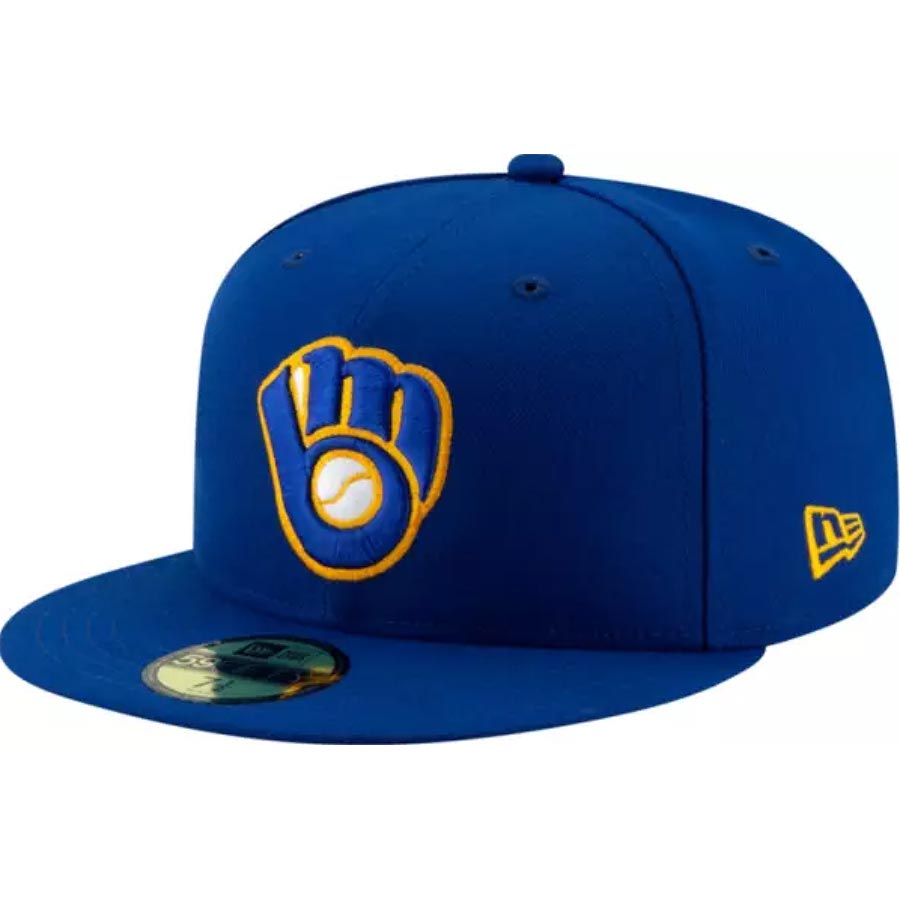 Milwaukee Brewers Royal Blue Basic Color New Era 59FIFTY 