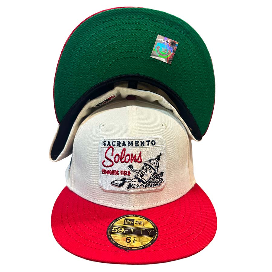 Sacramento Solons Chrome Capitol Collection PCL Patch Green UV New Era 59FIFTY Fitted Hat