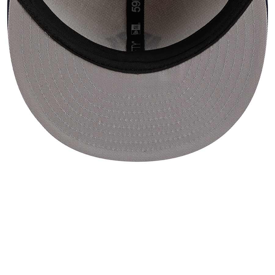 New York Yankees Navy White Satin Gray UV 59FIFTY Fitted Hat