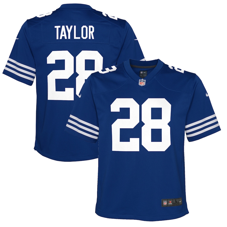 Youth Indianapolis Colts Jonathan Taylor Royal Blue Nike Game