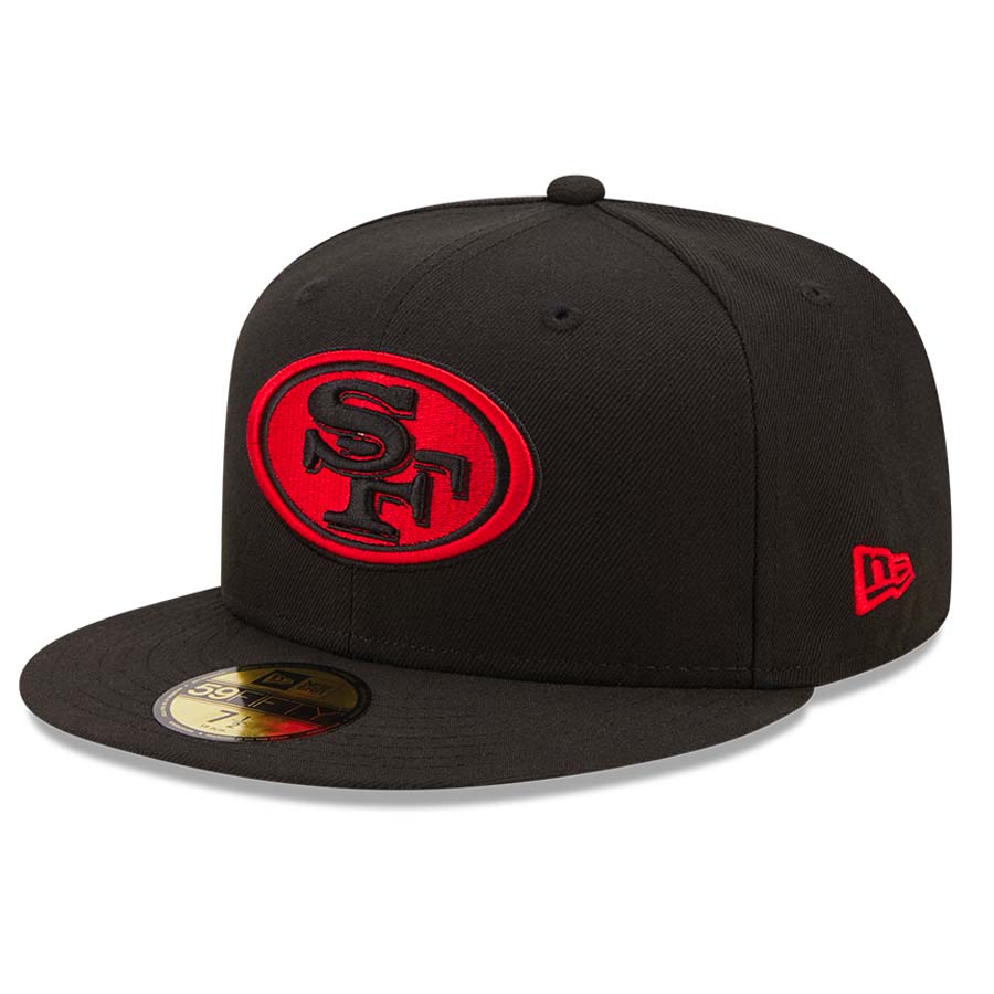San Francisco 49ers Black Red Alt Basic NFL New Era 59FIFTY Fitted