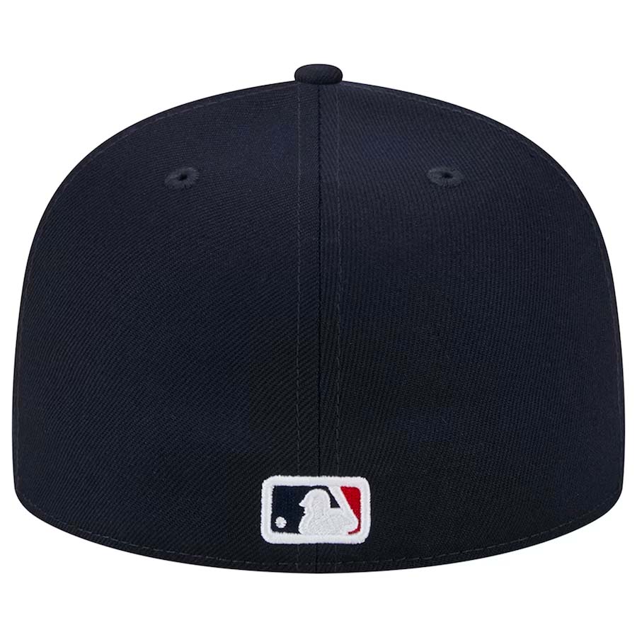 Atlanta Braves Navy 2021 World Series Patch Gray UV New Era 59FIFTY Fitted Hat