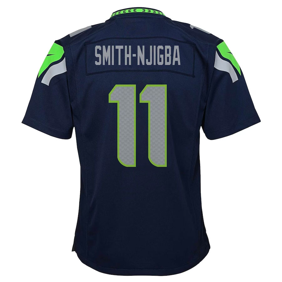 Youth Seattle Seahawks Jaxon Smith-Njigba Navy Game Jersey