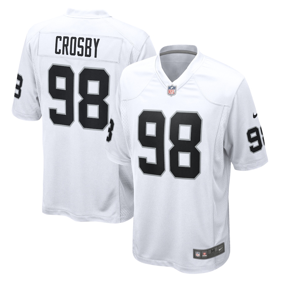 Las Vegas Raiders Maxx Crosby White Nike Game Jersey | Pro Image