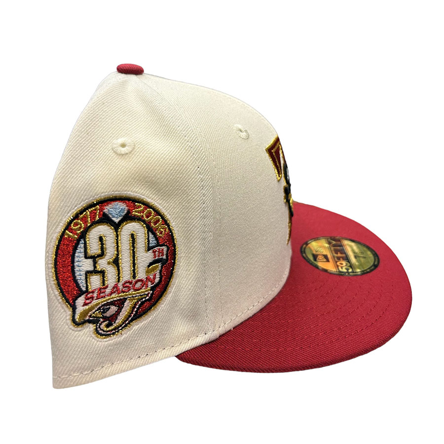 Toronto Blue Jays Chrome Red Two Tone Legends Pack 30th Anniversary Patch Gray UV New Era 59FIFTY Fitted Hat