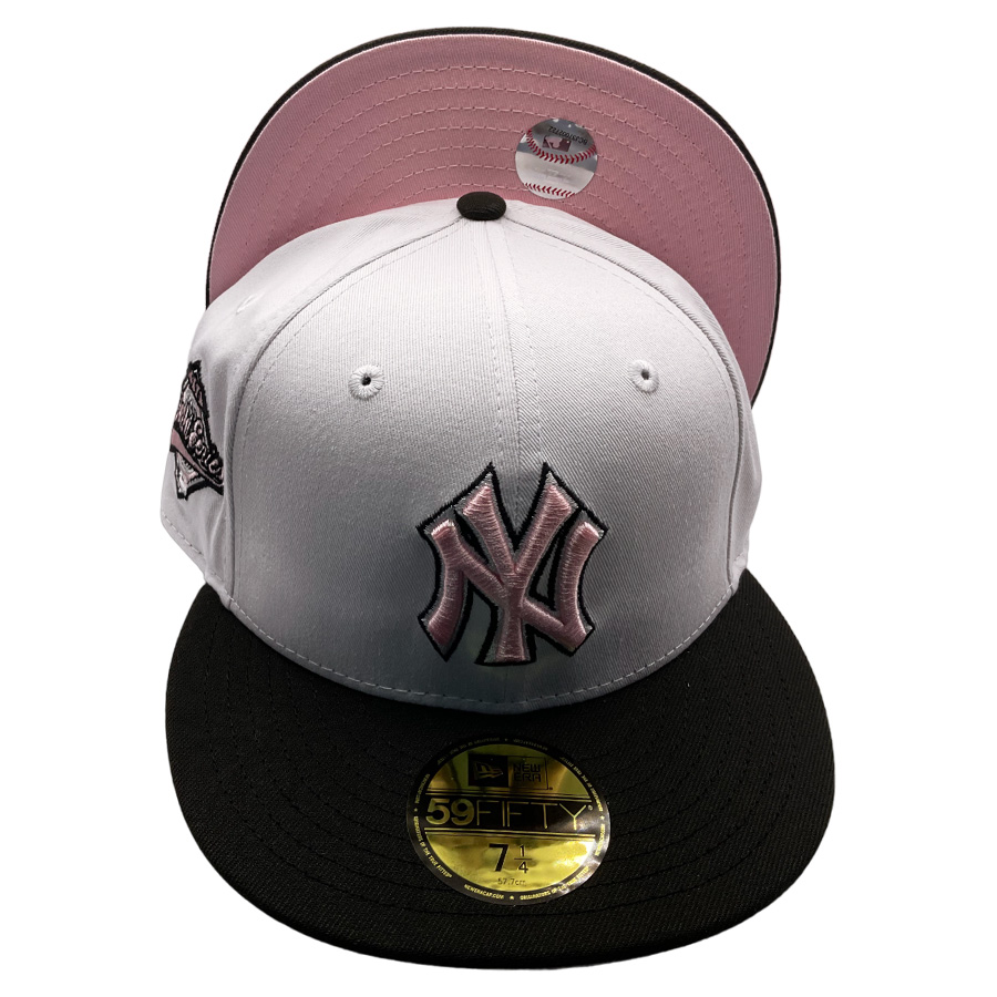 New York Yankees White Black Two Tone 1996 WS Patch Pink UV  display picture 2