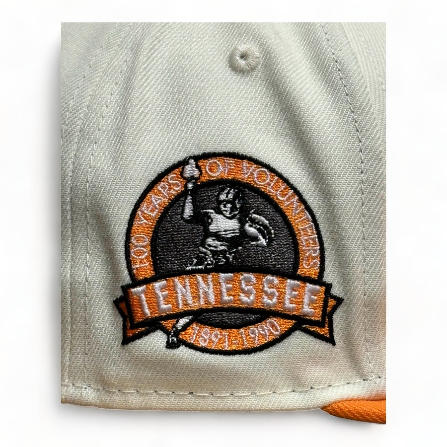 Tennessee Volunteers NCAA Chrome Orange Two Tone 100th Anniversary Patch New Era 9FIFTY Snapback Hat