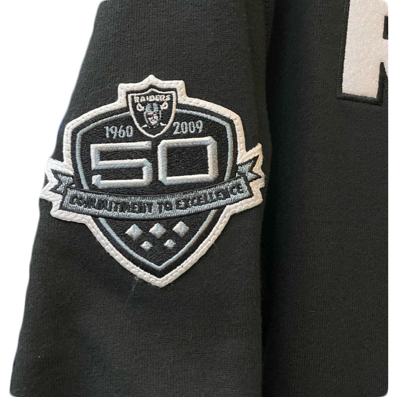 Las Vegas Raiders Black Custom New Era Historic Patch Hoodie