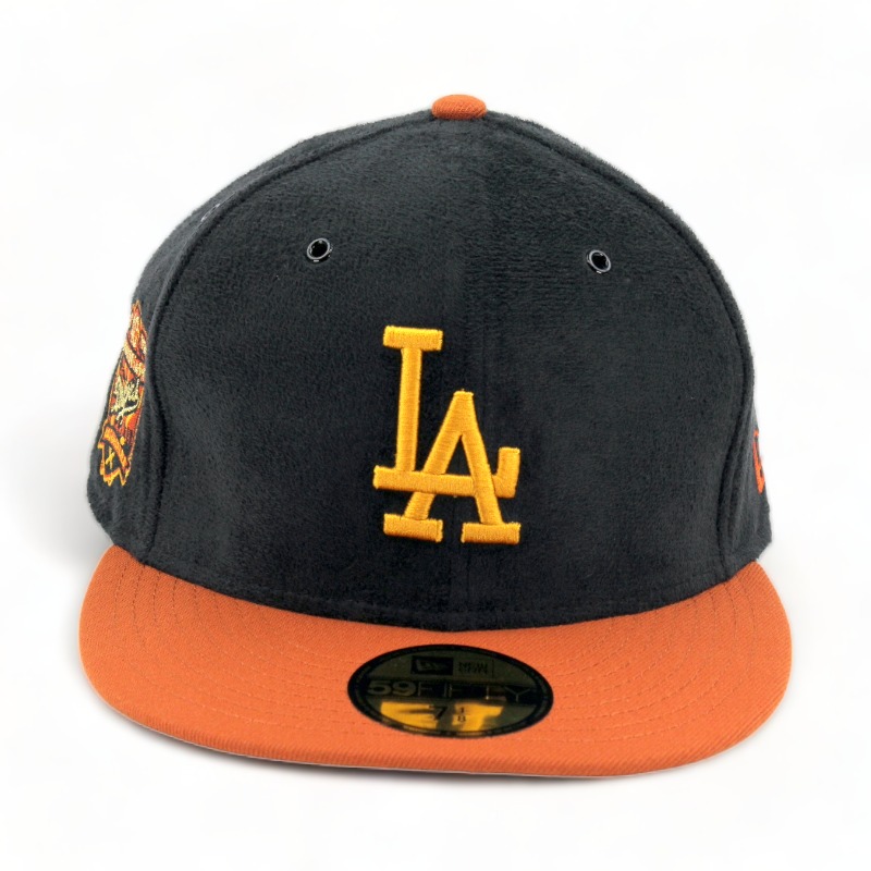 Los Angeles Dodgers Black Suede Pro Image Exclusive 40th Patch Green UV 59FIFTY Fitted Hat