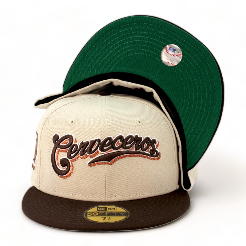 Milwaukee Cerveceros Stone Brown 40th Patch Green UV 59FIFTY Fitted Hat