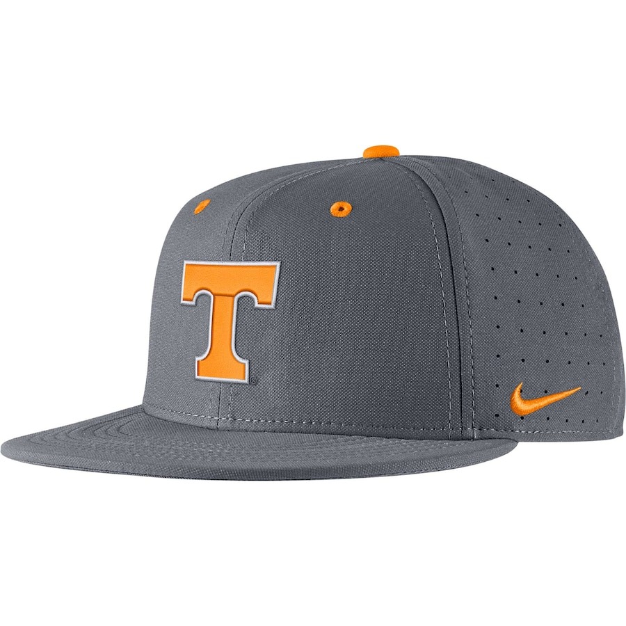 Tennessee Volunteers All Gray Nike Baseball True Performance Fitted Hat