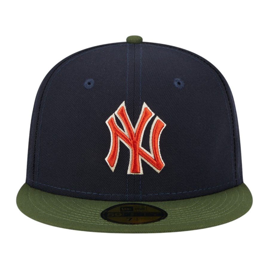 New York Yankees Navy Green Two Tone Sprouted Collection Gray UV Era 59FIFTY Fitted Hat