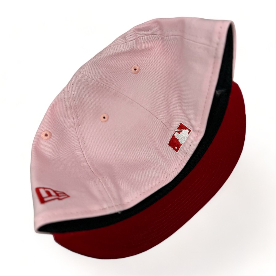 St. Louis Cardinals Pink Red Two Tone 1942 WS Patch New Era 59FIFTY Fitted Hat