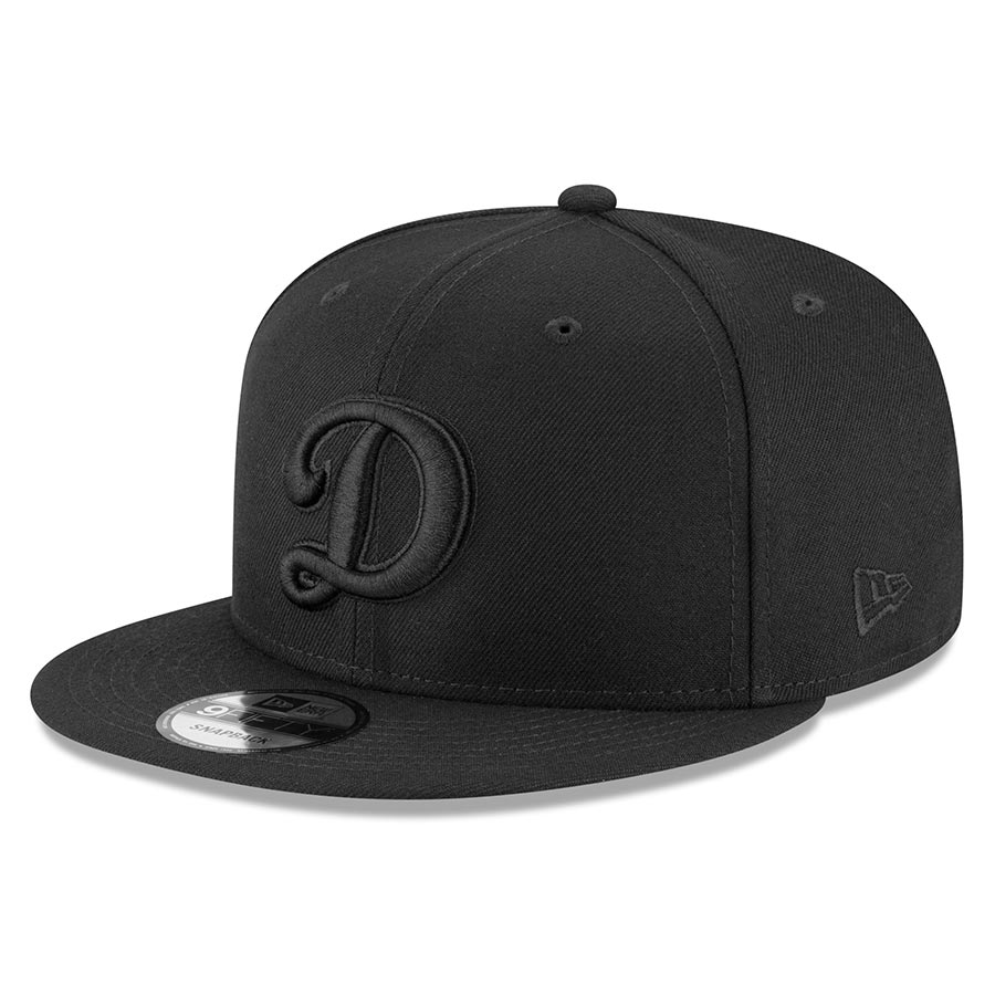Los Angeles Dodgers D Logo Black on Black Basic New Era 9FIFTY