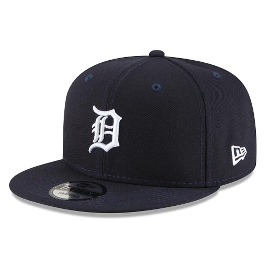 Detroit Tigers Navy Team Color Basic New Era 9FIFTY Snapback Hat