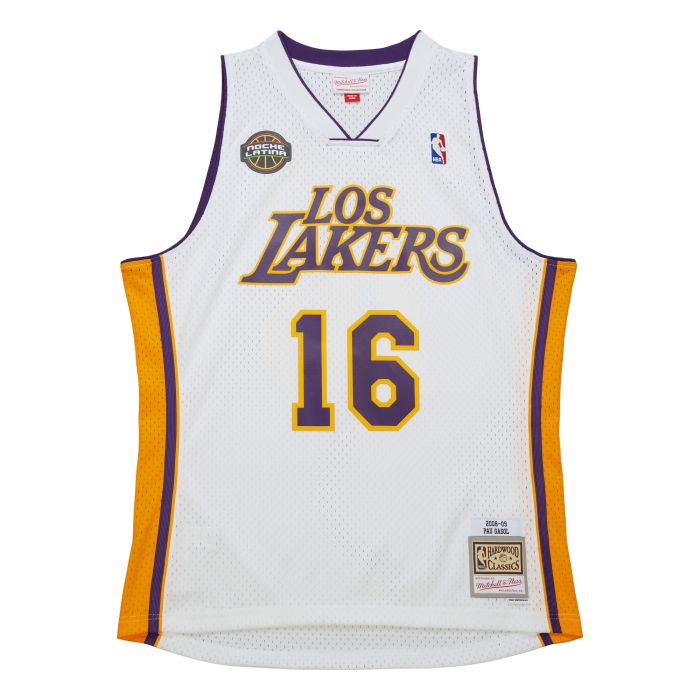 Los Angeles Lakers Pau Gasol Mitchell & Ness 2008-09 Noche Latina