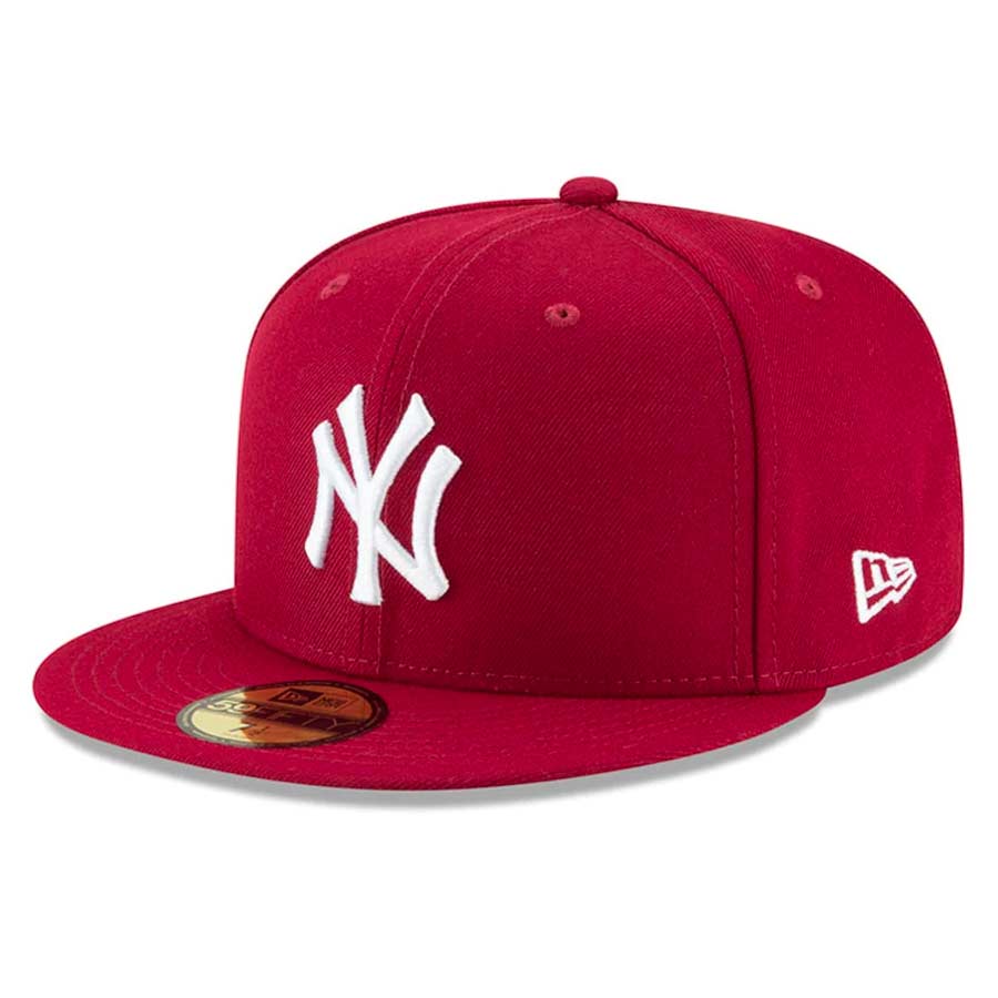 New York Yankees Cardinal Red Basic Era 59FIFTY Fitted Hat