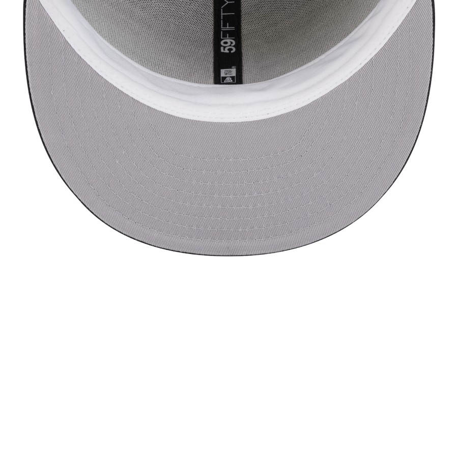 San Francisco Giants Black Court Sport Leather Patch New Era 59FIFTY Fitted Hat