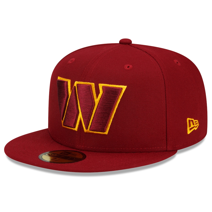 Washington Commanders Burgundy Team Color Basic New Era 59FIFTY Fitted Hat
