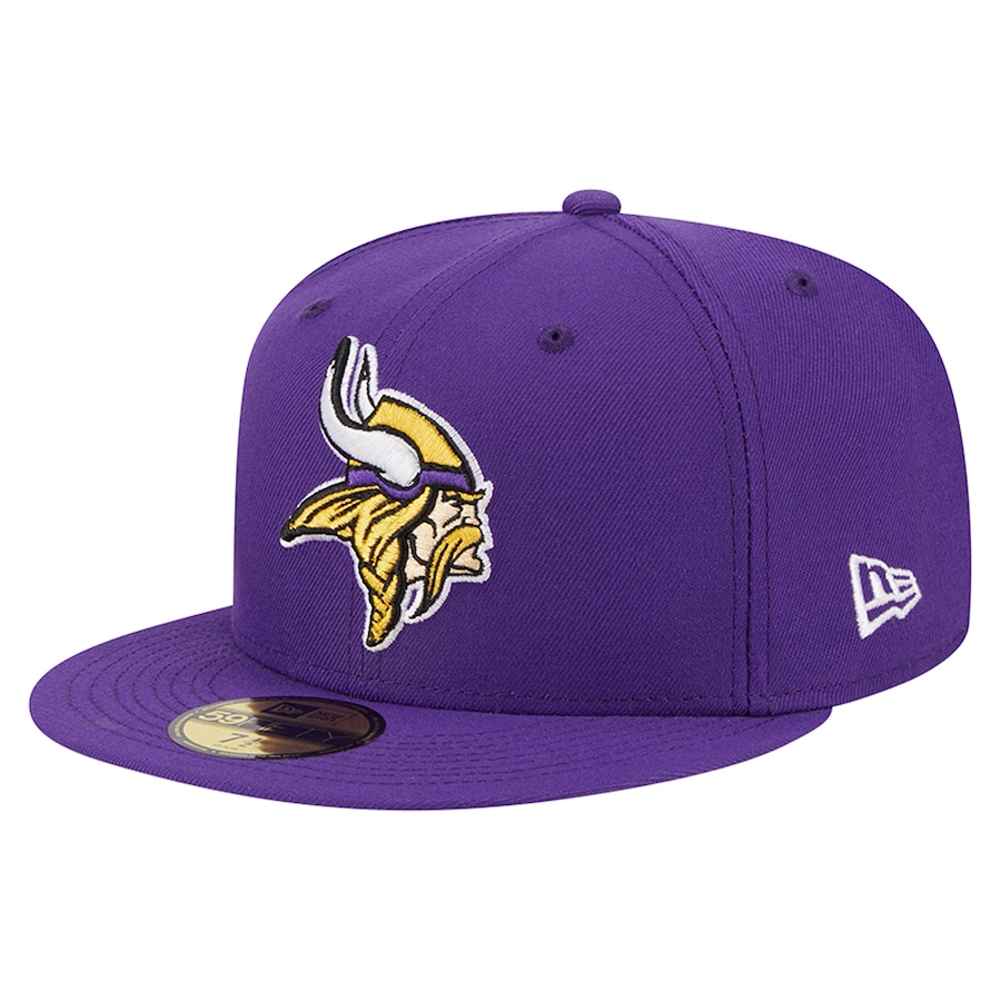 Minnesota Vikings Purple Team Color Basic New Era 59FIFTY Fitted Hat