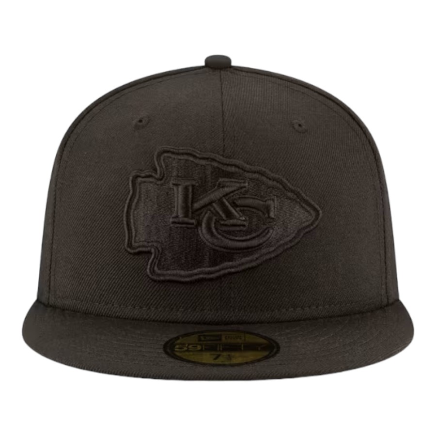 Kansas City Chiefs Black on Basic New Era 59FIFTY Fitted Hat