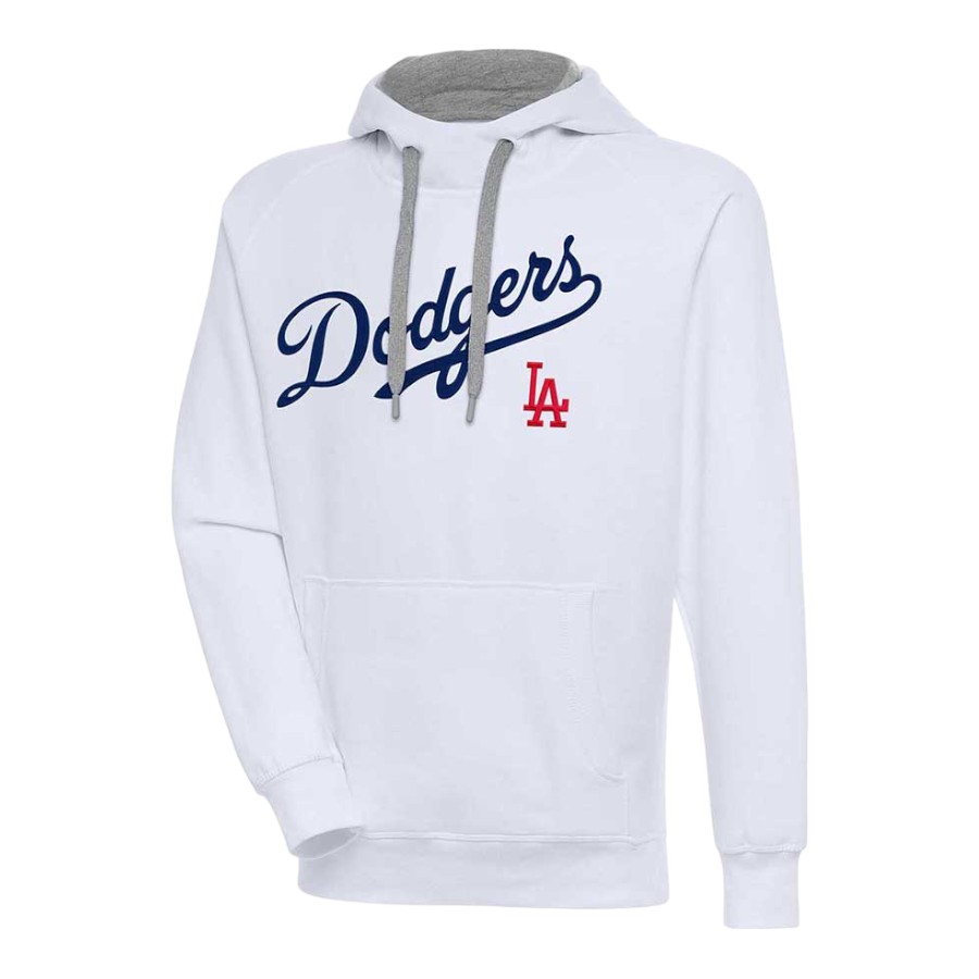 売れ筋商品|||アンティグア カットソー トップス レディース Women's White Los Angeles Dodgers Victory Full-Zip Hoodie White 1cb820f9f0a3a8d485b61ac2dc6c53