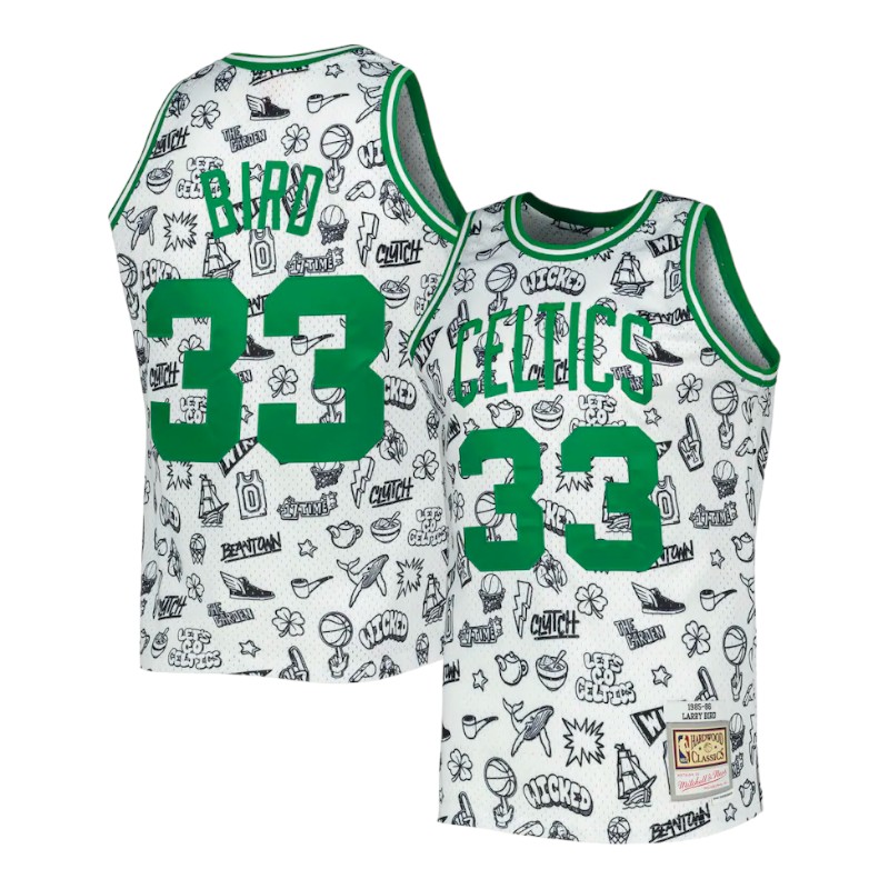 Boston Celtics Larry Bird Mitchell & Ness 1985-86 Swingman White